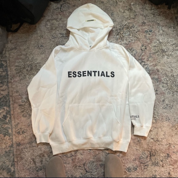 Fear of God Essentials Cream Hoodie